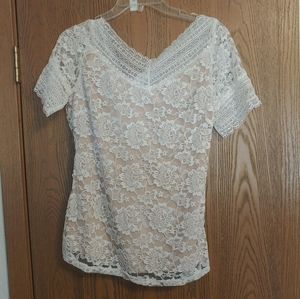 Lace white shirt